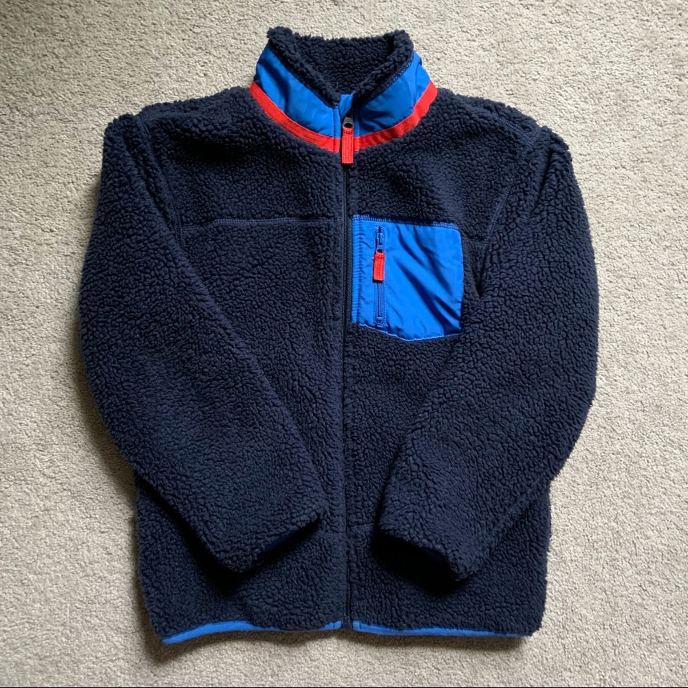OshKosh B’Gosh navy mid weight fleece lined size 8